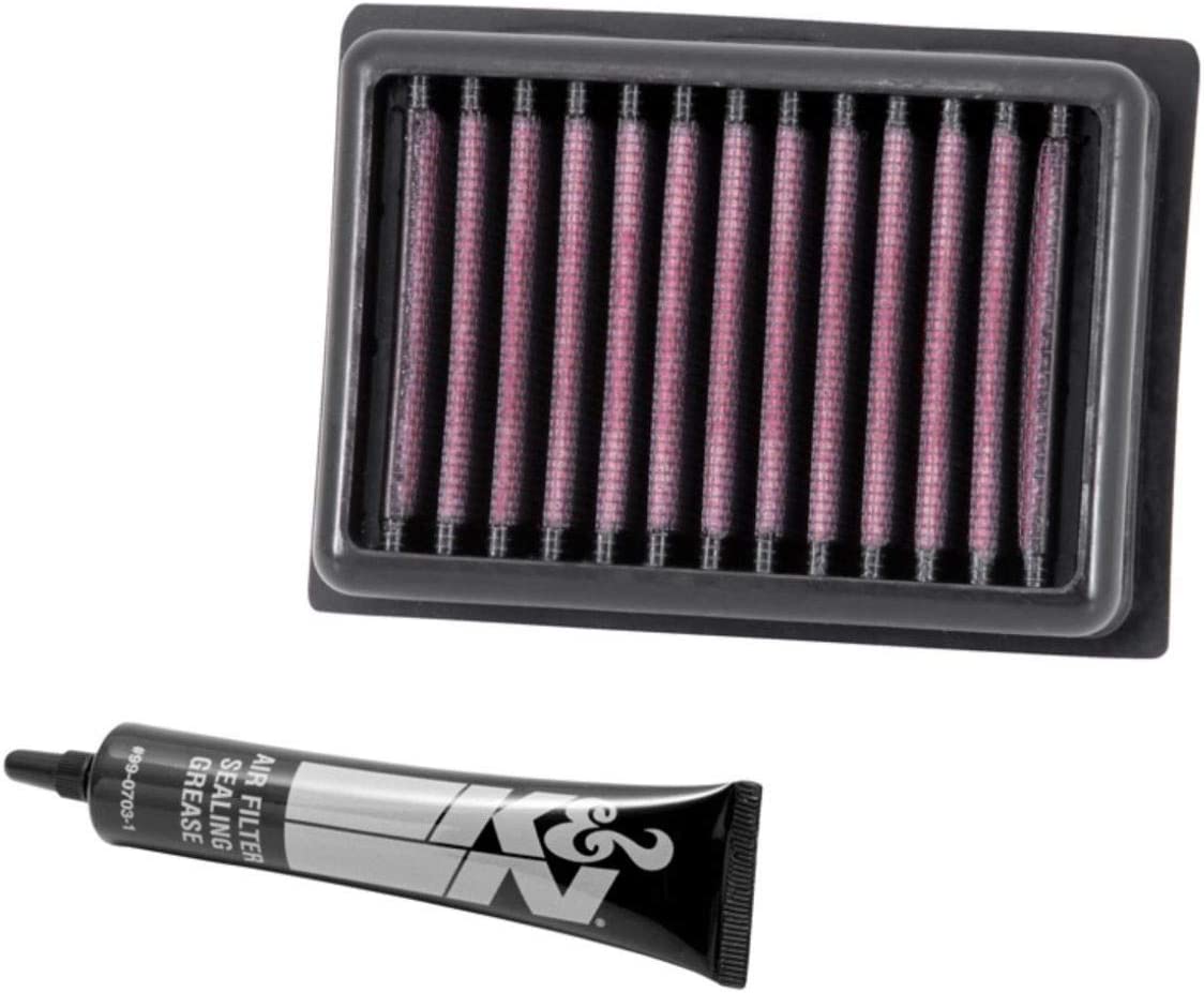 K&N BM-6012 Reusable Panel Air Filter | Drop-In Performance Air Cleaner for BMW C 600 Sport / C600 Sport & C 650 GT / C650GT (2012-2013) | Washable OE Replacement Scooter Airbox Filter Element