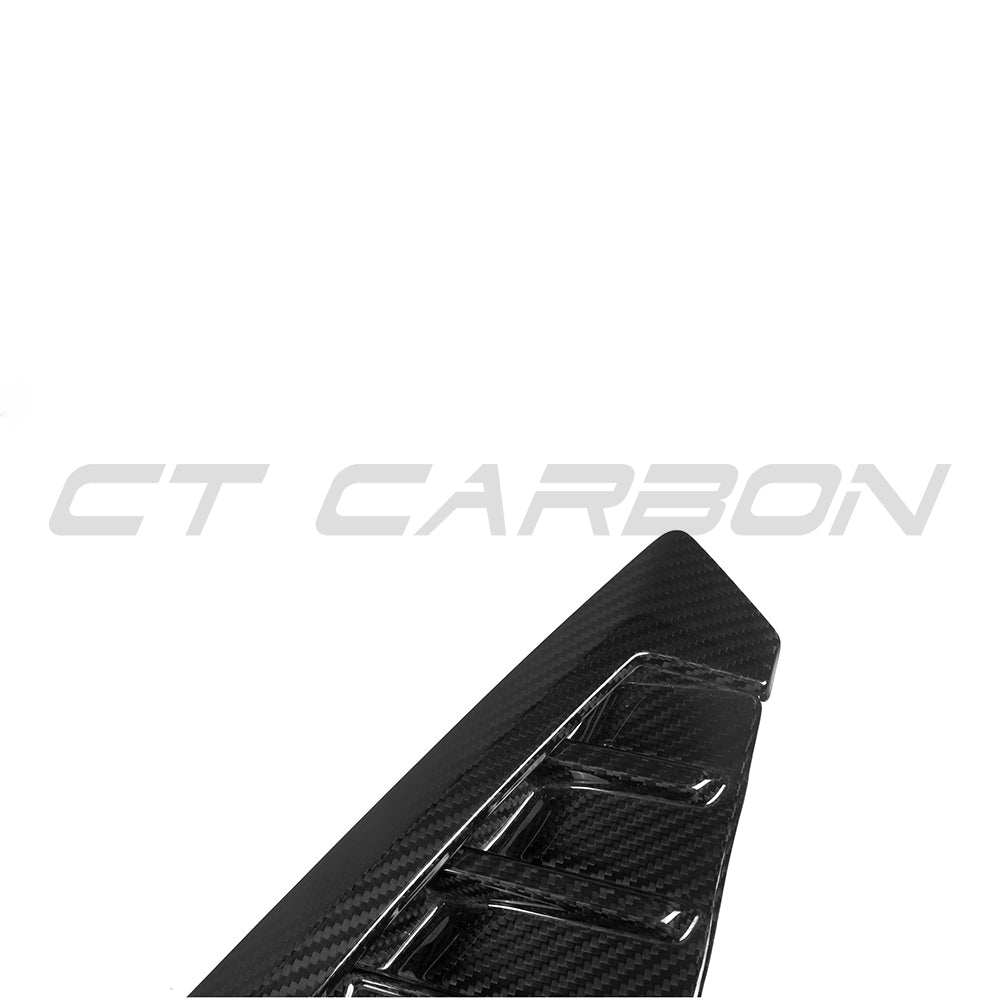 BMW X5 G05 LCI 2023-2025 Carbon Fibre Side Vent Surrounds - Wing/Fender Gill Grille Air Breather Garnish Trim Covers | Gloss 2x2 Twill Dry Carbon | M Performance Style | CT Carbon