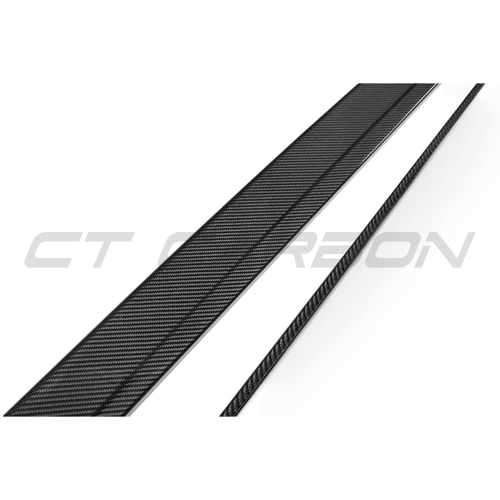BMW M3/M4 F80 F82 F83 (F8X) 2014-2020 Pre-Preg Carbon Fiber/Fibre Side Skirt Extensions | Rocker Panel Side Splitters & Aero Side Blades | Gloss Carbon Sill Extensions by CT Carbon