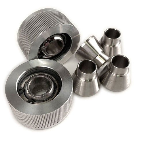 Millway Motorsport Rear Trailing Arm RTAB Monoball/Uniball Spherical Bearing Kit for BMW 1M E82 & M3 E90 E92 E93 (E9X) - Solid Rose Joint Rear Control Arm Bushings - Inner & Outer Pair - Replaces OE 33326763092
