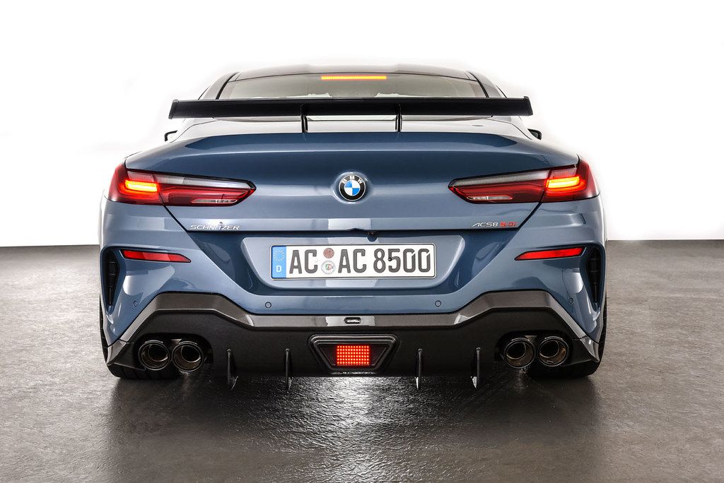 AC Schnitzer Carbon Fibre Rear Diffuser for BMW 8 Series G14/G15 Coupe & Convertible (840d xDrive, 840i, 840i xDrive, M850i xDrive) - Pre-Preg Carbon, Quad Exhaust Compatible, Optional Centre Brake Light