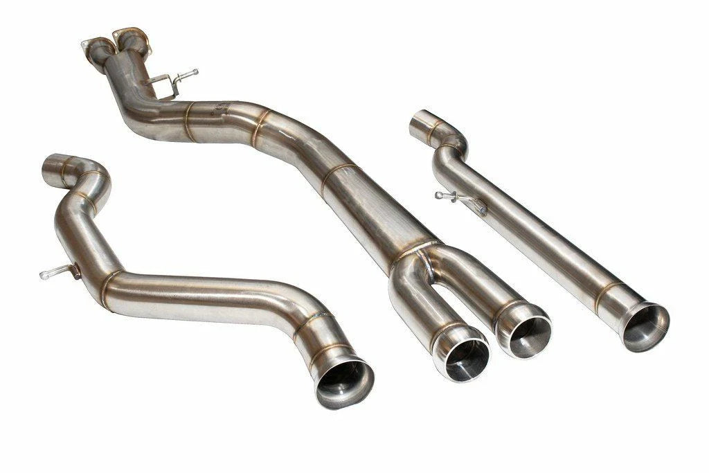 Active Autowerke BMW F80 M3 & F82 M4 Exhaust Mid-Pipe – Non-Resonated, Single 3.5in Oval Centre Section | F8X Midpipe Upgrade