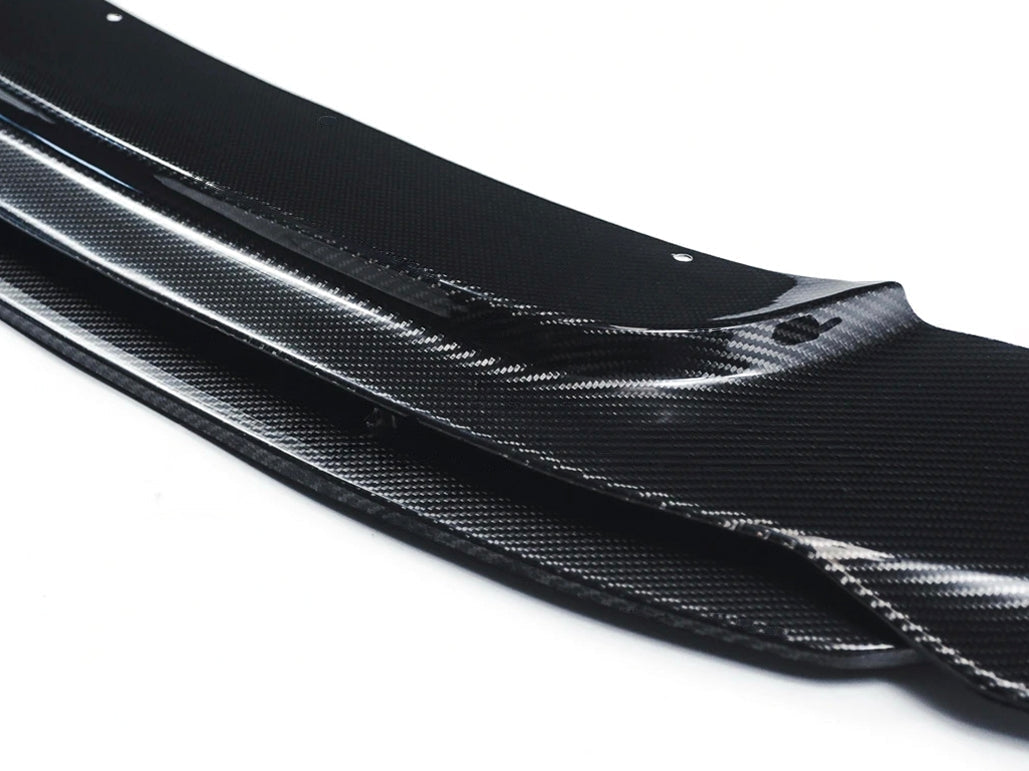 Agency Power BMW M2 F87 2016-2018 Gloss Carbon Fibre/Carbon Fiber Front Lip Splitter | Chin Spoiler / Front Bumper Lip / Air Dam / Valance Extension | OEM-Style Fit | AP-F87M2-600