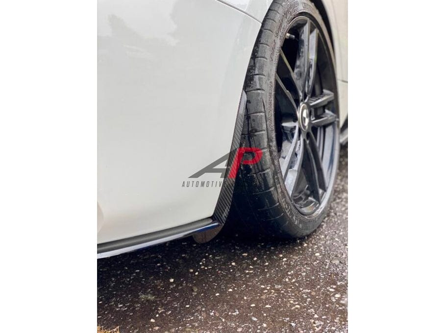 Automotive Passion BMW 1 Series F20 F21 M135i M140i (2012+ incl xDrive) Rear Gloss Carbon Fibre Arch Guards - Wheel Arch/Fender Protectors, Rear Spats, Mud Guards/Mudflaps, Stone Chip Splash Shield Covers (Twill or Forged)