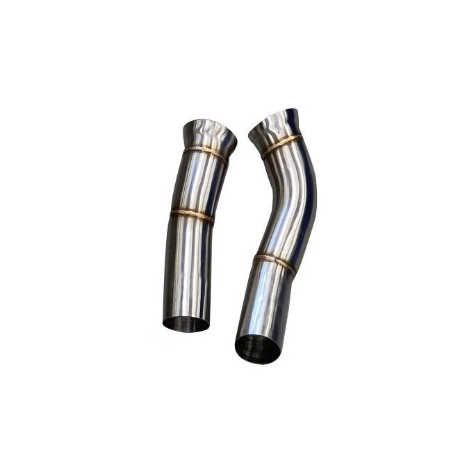 Active Autowerke BMW M2 Competition (F87 LCI, S55) Equal-Length Midpipe & Mid Section (Center/Centre) Connecting Pipes - Resonator Delete Straight Pipe Exhaust Upgrade, M2C 2018+ Link Pipes PN 11-077NRM2C