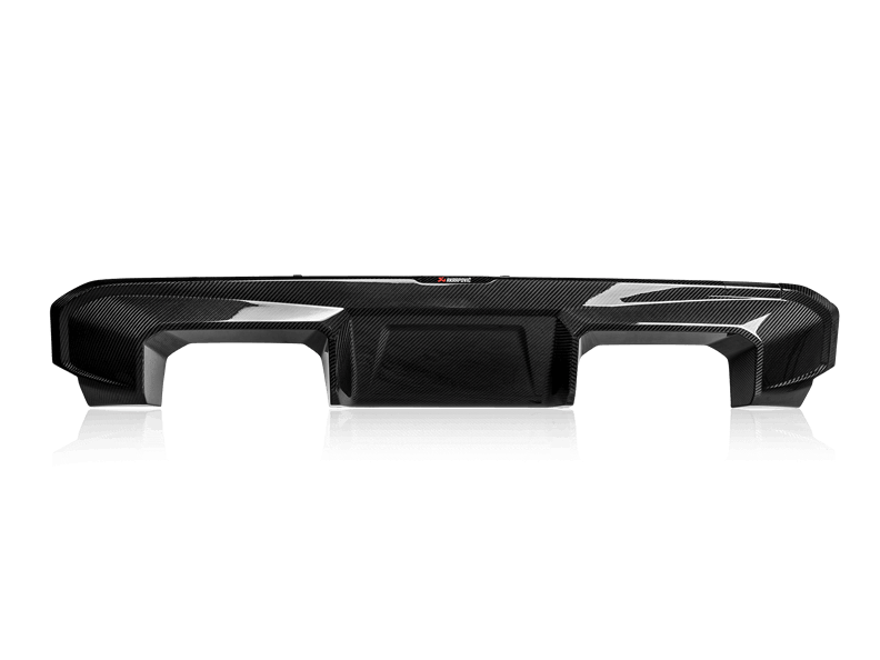 Akrapovic BMW G80 M3/G82 M4 Rear Diffuser & Valance Insert 2021+ - Gloss Carbon Fibre (Carbon Fiber) Rear Bumper Insert, ABE Approved, OEM Fit - Compatible with M3/M4 Competition & Akrapovic Slip-On Titanium OPF/GPF - DI-BM/CA/9/G