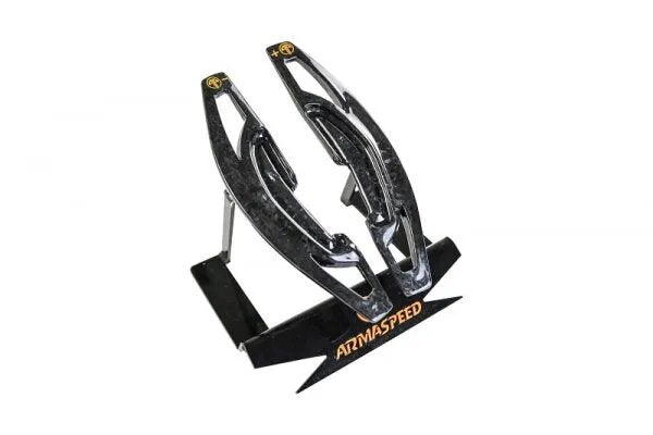 Armaspeed BMW F-Series/F-Chassis Forged Carbon Fiber/Fibre Steering Wheel Shift/Gear Selector Paddles - Gloss Black Paddle Shifter Replacements | Fits M2 F87, M3 F80, M4 F82, M5 F10, M6 F06/F12/F13, X5M F85, X6M F86 | OEM Fit, M Performance Style