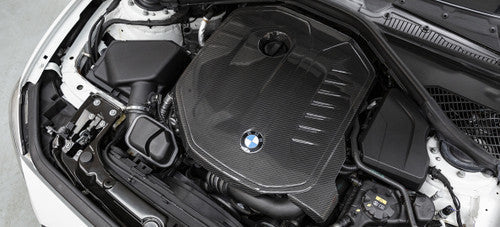 Eventuri B58 Carbon Fibre/Fiber Engine Cover Shroud for BMW F-Series M140i M240i M340i - 1 Series F20 F21, 2 Series F22 F23, 3 Series F30 F31 | Engine Bay Top Cover Under-Bonnet/Underhood OEM+ Direct Replacement