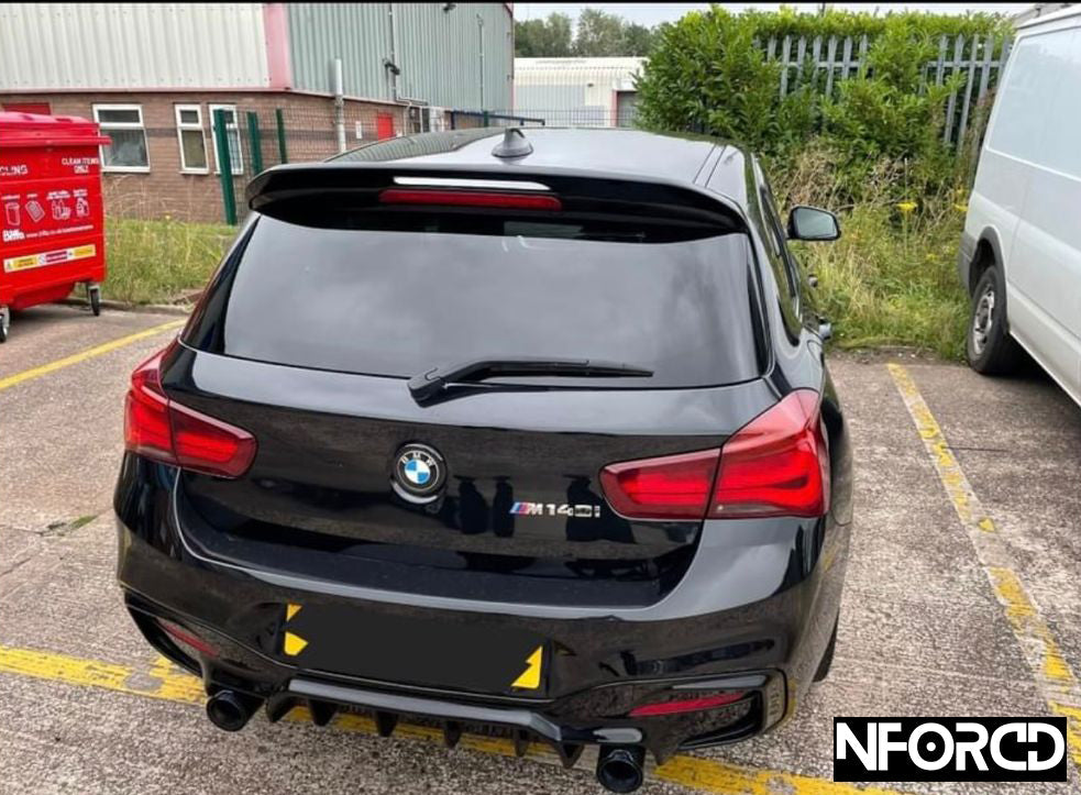 BMW 1 Series F20 F21 Rear Lip Spoiler – Gloss Black Boot Lip Tailgate Wing (2011-2019) Hatchback | OEM Style Trunk Lip for M Sport, M135i, M140i | F2x ABS Upgrade