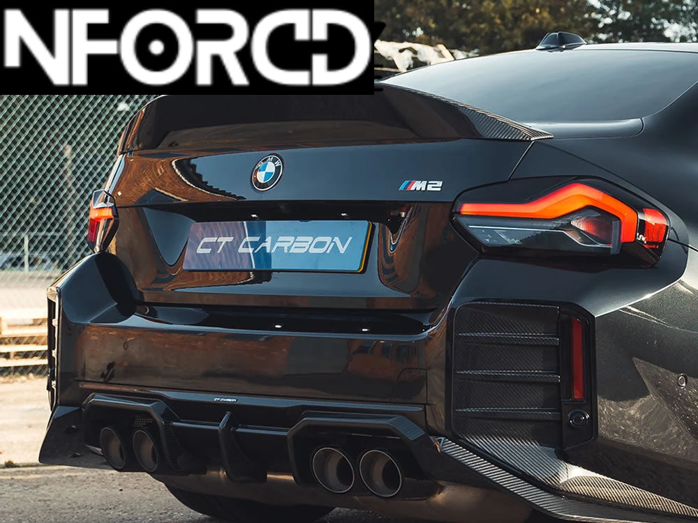CT Carbon BMW M2 G87 (S58) & 2 Series G42 Coupe Carbon Fibre Rear Lip Spoiler - Boot/Trunk Decklid Spoiler, M Performance Style, Pre-Preg Autoclaved 2x2 Twill, Gloss OEM Fit, Hardware Included - 3-Year Warranty