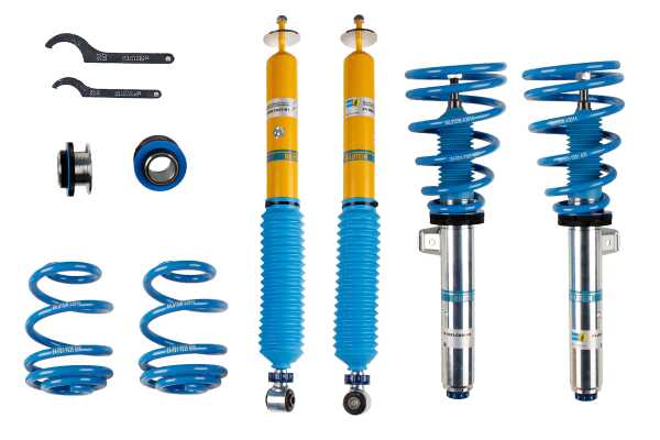 Bilstein B16 PSS10 Coilover Suspension Kit for BMW 3 Series E46 1997-2006 - Height & 10-Way Damping Adjustable - Fits 323i 325i 330i Saloon/Coupe/Convertible/Touring - Part 48-126380