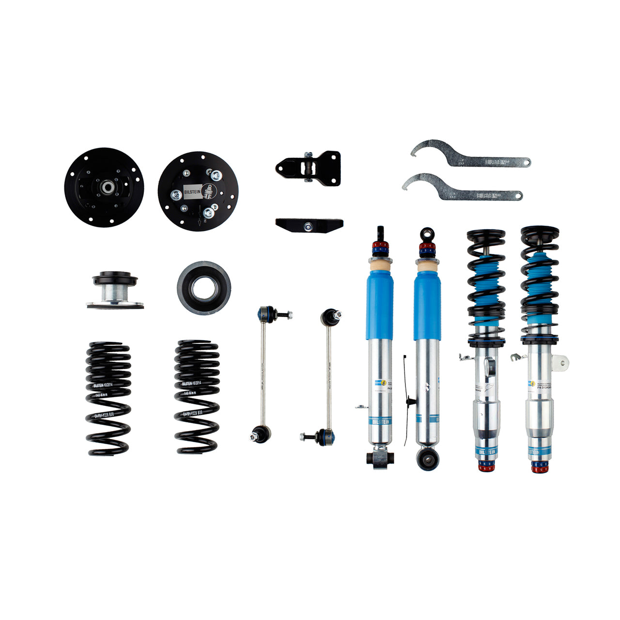 Bilstein B16 Clubsport 2-Way Adjustable Coilover Kit for BMW M3/M4 F80 F82 F30 F32 – Monotube, Camber Plates – 48-252751