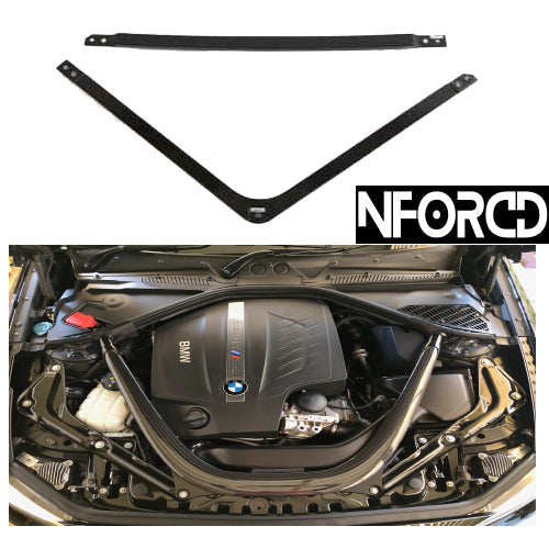 XENO Carbon Fibre Strut Brace for BMW M2/M3/M4 (S58) - Pre-Preg OEM Replacement Front Upper Strut Tower Bar - G87 G80 G81 G82 G83