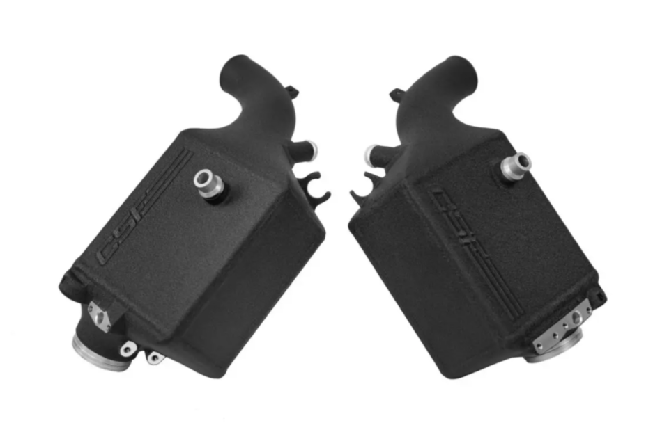 CSF 8178 BMW M5/M8 S63 Charge Cooler Intercooler Bricks Set (F90 F91 F92 F93) - Air-to-Water Charge Radiators/Heat Exchangers - Direct-Fit Drop-In Plug & Play Cooling Upgrade for F9x M5 Competition & M8 Coupe/Gran/Convertible - Meth Ports