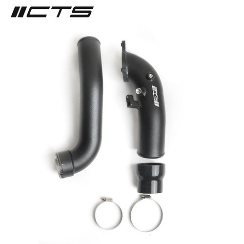 BMW B58 Charge Pipe/Boost Pipe Upgrade Kit by CTS Turbo - Aluminium Intercooler/Turbo Outlet Hard Pipe for M140i M240i M340i M440i 540i 740i X3 X4 (F20 F22 F30 F32 G30 G11 G12 G01 G02) - MAP Boss & 1/8 NPT Meth Port