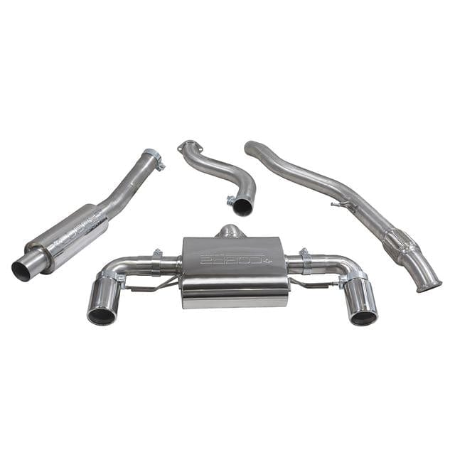 Cobra Sport Performance Cat Back Exhaust System for BMW 1 Series M135i F20/F21 (2011-2015) - 3in (76.2mm) - Resonated or Non-Resonated - Chrome, Black or Carbon Tips - Fits RWD & xDrive