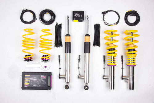 KW DDC ECU Adaptive Suspension Coilover Kit for BMW 3 Series F30/F31 xDrive (AWD/4WD) 2012-on - Without EDC - Height Adjustable Lowering Kit - Electronic Dampers with Comfort/Sport Modes - App Control Ready - Sedan/Saloon & Touring/Wagon - EDC Delete
