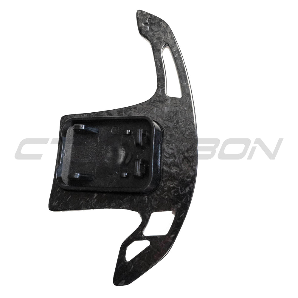 CT Carbon BMW Forged Carbon Fibre Paddle Shifters - Steering Wheel Gear Shift Paddles/Extensions for G20 G21 G22 G23 G80 G81 G82 G83 G42, F90 G30, X3 X4 X5 X6, M2 M3 M4 M5 M8 - Fits A90 Supra & Mini Cooper F56 - M Performance Style Upgrade