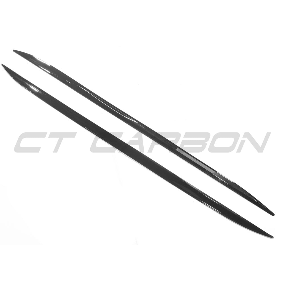 BMW 4 Series G22/G23 Side Skirts Gloss Black - M Performance/MP Style Sill Extensions | Side Splitters/Rocker Panel Skirts/Aero Blades - Coupe & Convertible 2020+ | ABS Piano Black - BLAK by CT Carbon