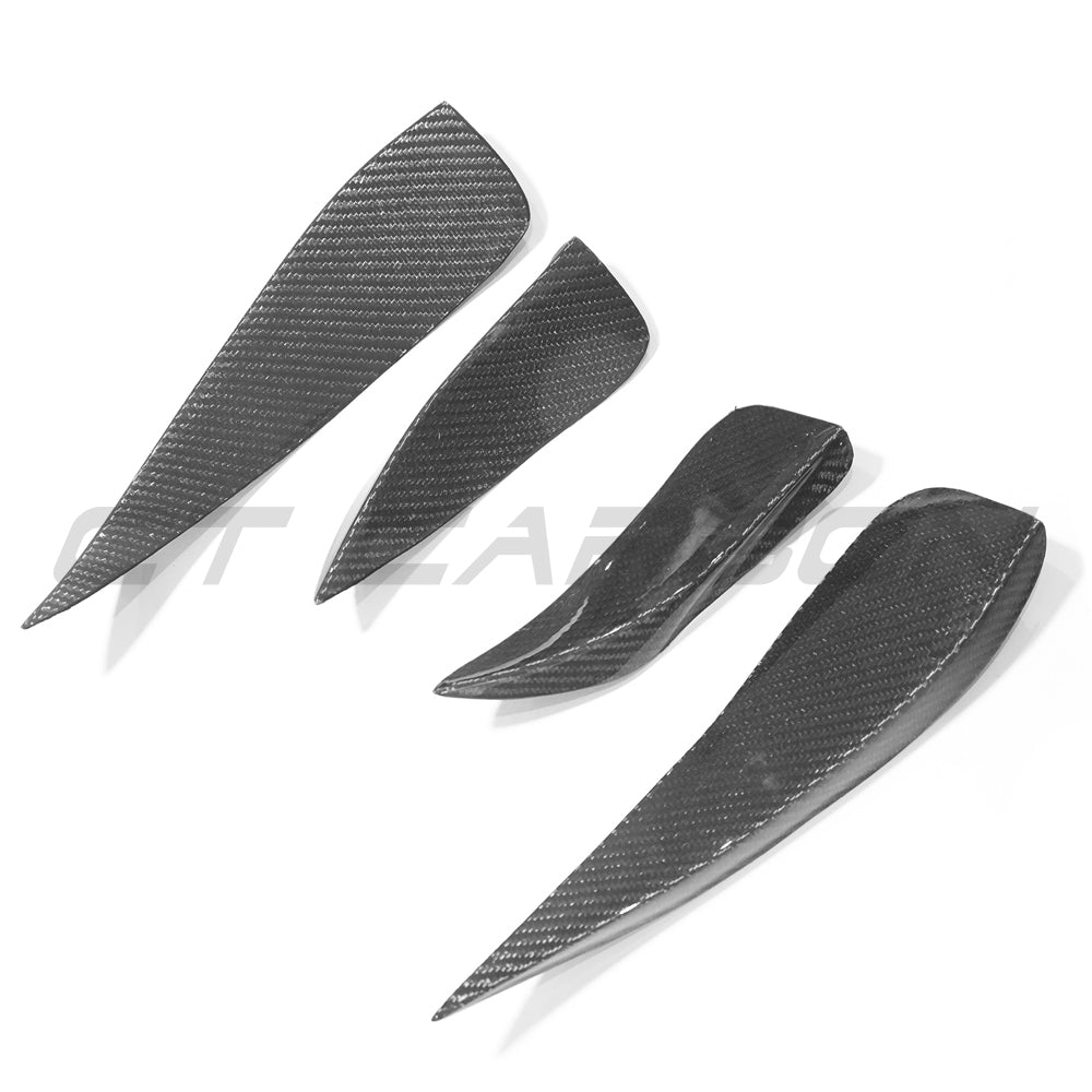Audi A3 8V S-Line & S3 2013-2016 Saloon/Sedan Pre-Facelift Carbon Fibre/Carbon Fiber Front Bumper Canards Dive Planes Winglets Aero Fins | CT Carbon