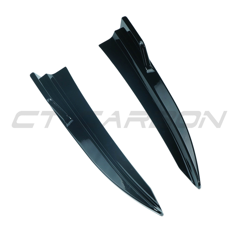 BMW 3 Series G20 Saloon/Sedan (2018+) Gloss Piano Black Rear Bumper Corners – ABS Corner Spats, Splitter/Lip Extensions, Diffuser/Valance End Caps –