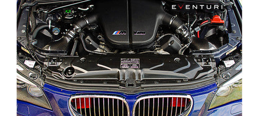 Eventuri Carbon Fibre (Fiber) Cold Air Intake / Induction Kit for BMW M5 E60 & M6 E63/E64 (S85 5.0L V10) - Performance Intake Airbox Upgrade, High Flow Filters, Ram-Air Scoops