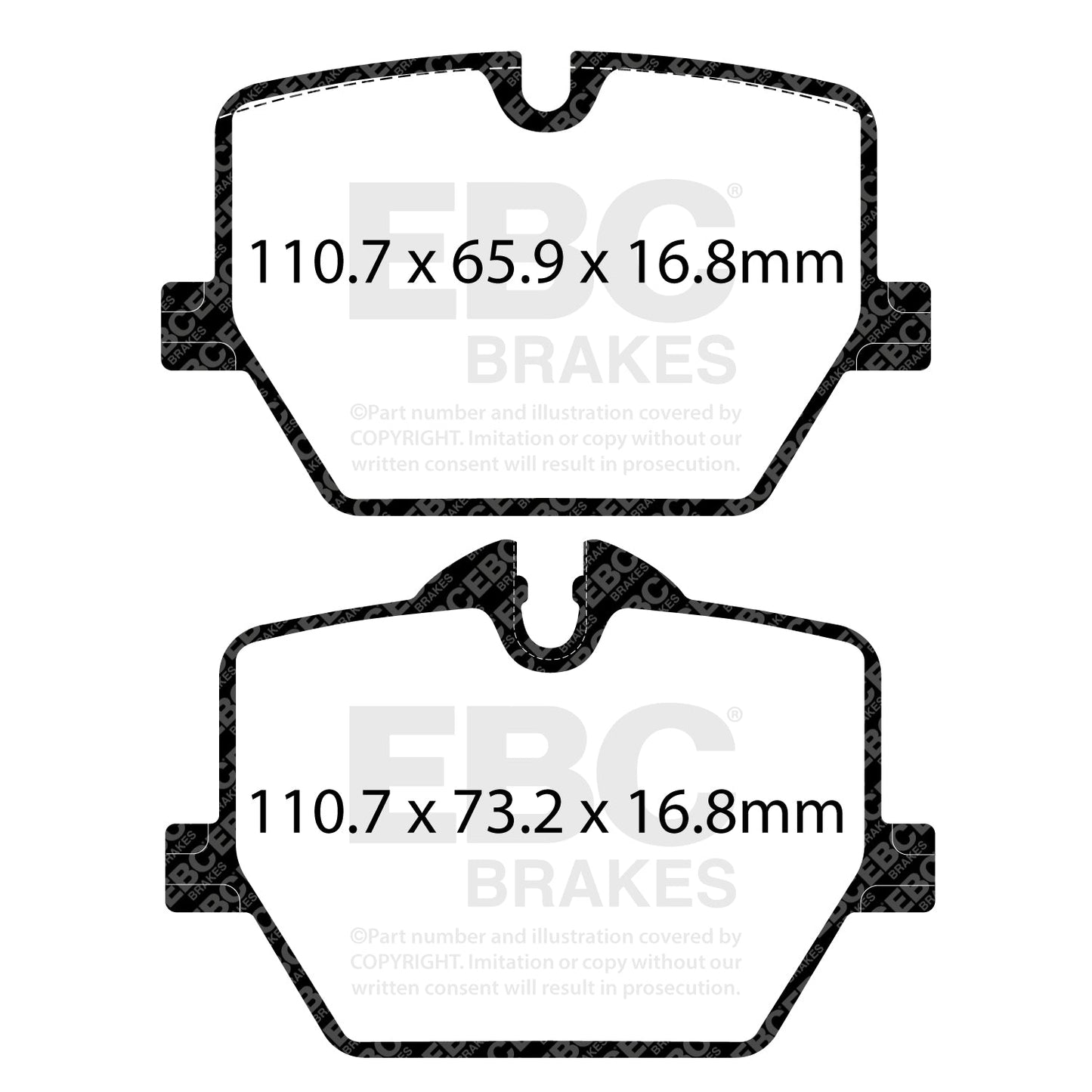 EBC Toyota Supra GR Greenstuff Rear Brake Pads (A90)