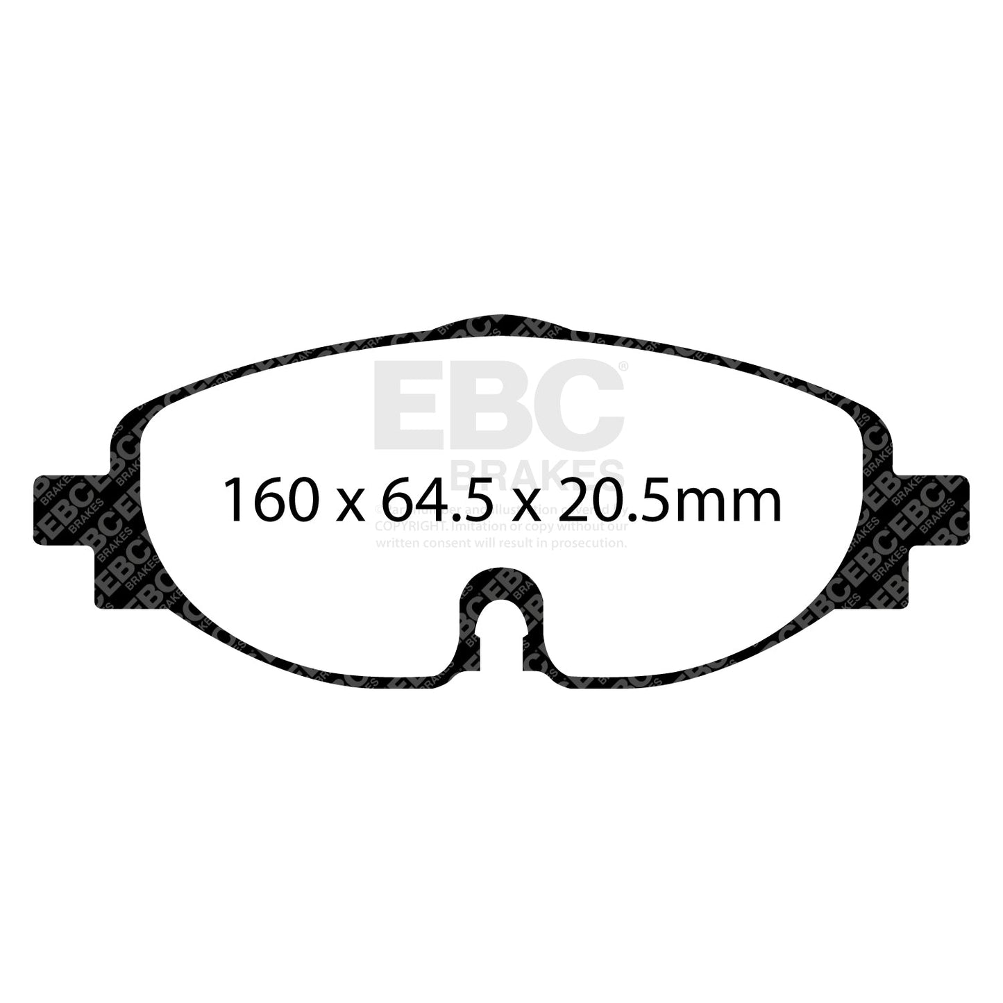 EBC Volkswagen Golf GTI Greenstuff Front Brake Pads DP22150 (Mk7)