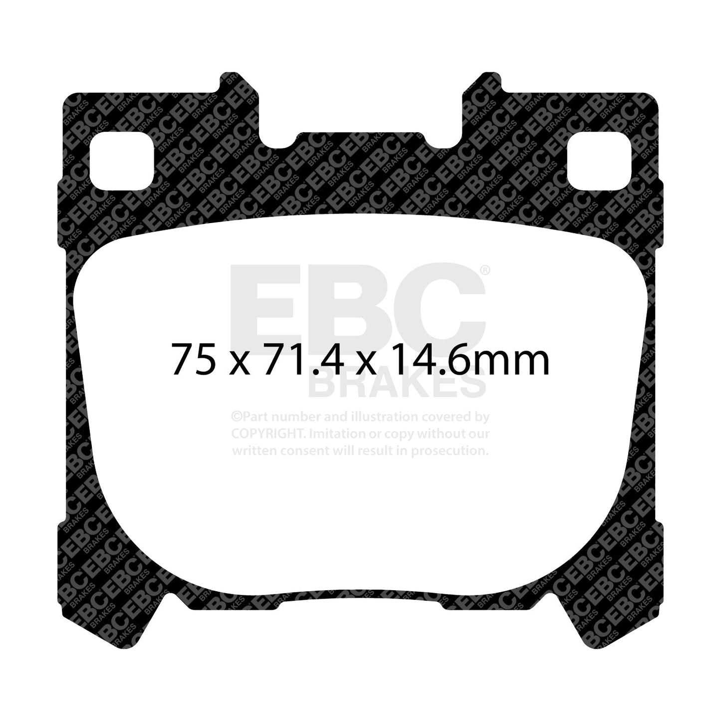 EBC Yellowstuff Rear Brake Pads For Toyota GR Yaris (Mk4 2020+)