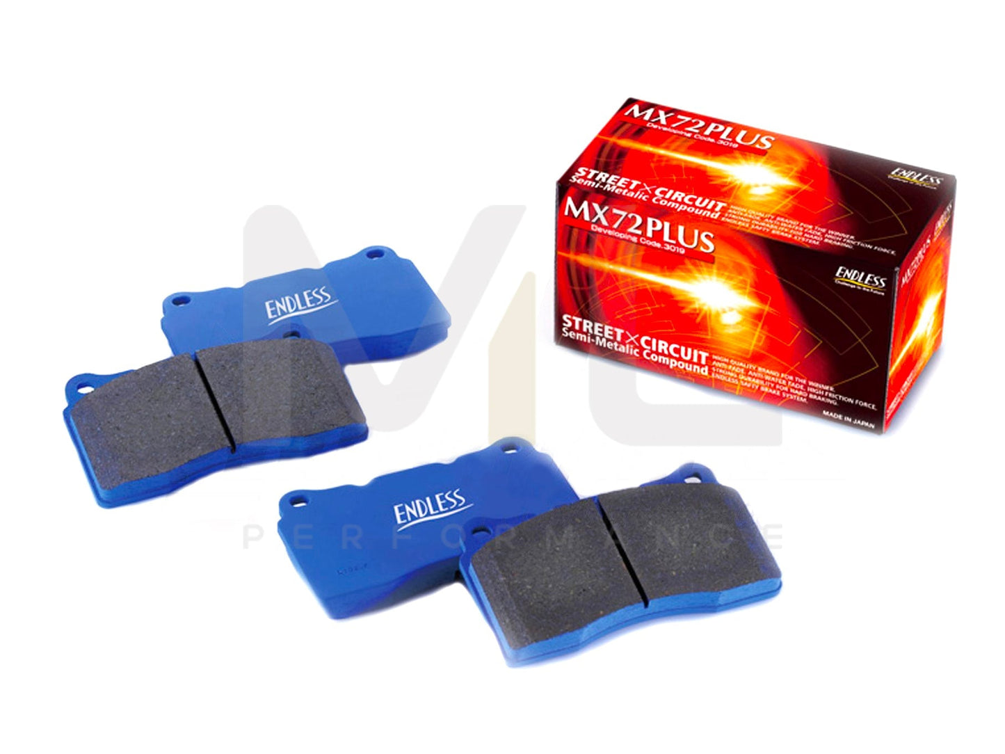 Endless MX72 Plus Front Brake Pads for BMW F10 M5, F12/F13 M6, F87 M2 & M2 Competition (2NH/Red Retrofit) – Ceramic Carbon, Fast Road/Track Day | MX72P-EIP238