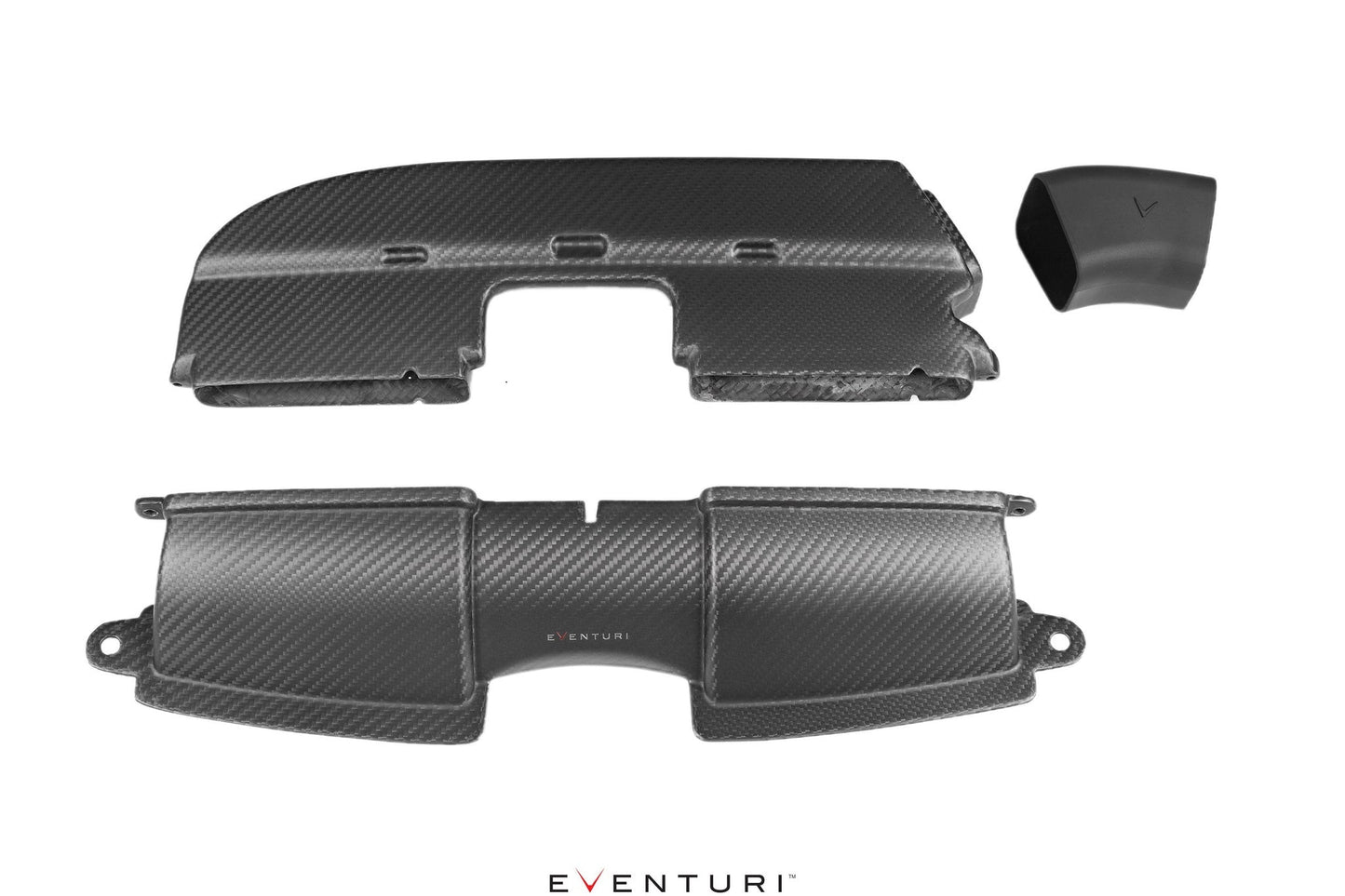 Eventuri Carbon Fibre/Fiber Air Intake Ducts for BMW M3 E90 E92 E93 (E9X, 2007-2013) – S65 V8 Airbox Ducting/Guides Snorkels, Slam Panel Ducts – Direct-Fit OEM Replacement Front & Rear – Gloss or Matte