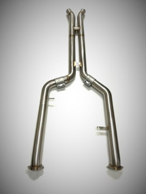 Evolution Racewerks ER BMW M2 G87 2023+ S58 Competition Series H-Pipe Mid-Pipe/Midpipes | Centre/Center Mid Section Resonator/Silencer Delete Link Pipes | 304 Stainless 3in 80mm | Cat-Back Compatible Performance Exhaust Upgrade