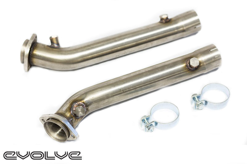 Evolve BMW M3 E90 E92 E93 (E9X) S65 V8 Primary Cat Delete / Decat Test Pipes, Catalyst Bypass Pre-Cat Front Pipes, Catless Downpipes – Fits