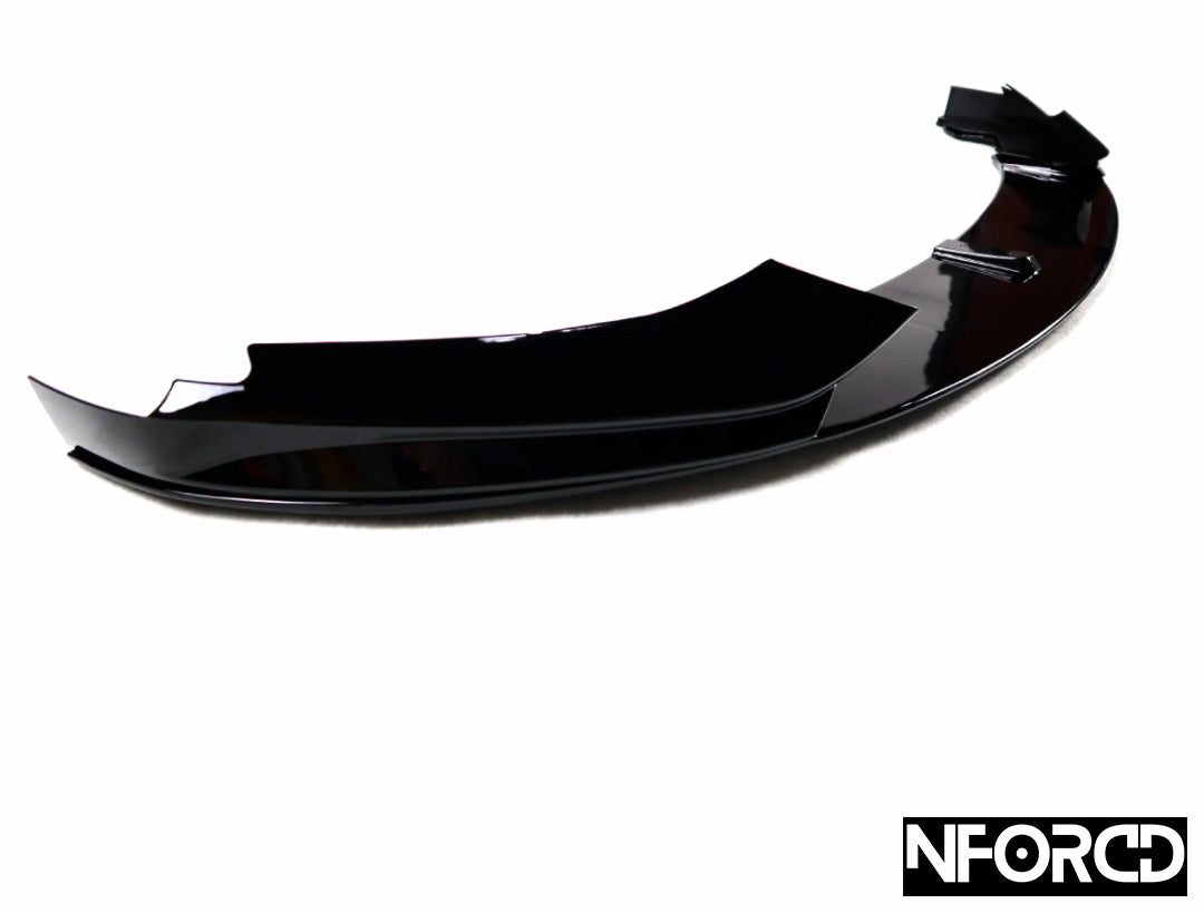 BMW 4 Series F32 Coupe Front Splitter Lip Spoiler – Gloss Black ABS Chin Spoiler, Bumper Lip Extension/Valance, Front Diffuser Style | UK Made KSB (2013–2020) | Aero Lip Lower Splitter Front Bumper Lip