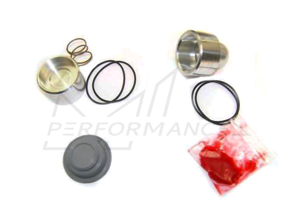Forge Motorsport FMDVSK Valve Service Kit - Genuine DV/BOV/Recirc/CBV (Diverter/Dump/Blow Off) Refresh & Rebuild Pack | Turbo Compressor Bypass & Pressure Relief Valve Repair Set with O-Rings, Seals, Piston, Grease (Splitter Brass Piston & Spring)