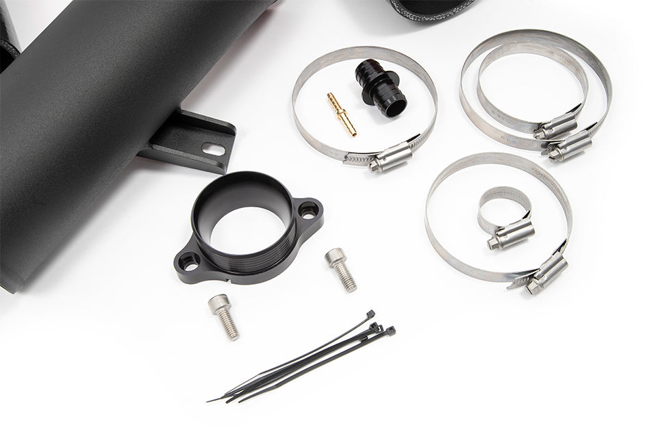 Forge Motorsport FMTIA8 Turbo Inlet Adaptor/Adapter & Intake Pipe Kit for Toyota GR Yaris 1.6 Turbo G16E-GTS 2020+ - 63mm CNC Billet Aluminium Elbow, Hard Pipe & 5-Ply Silicone - Direct Fit OEM Airbox - Compressor/Suction/Induction Upgrade UK