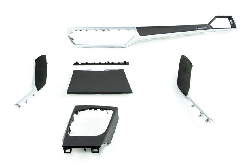 Genuine BMW M Performance Carbon Fibre/Carbon Fiber & Alcantara Dash + Centre/Center Console Trim Kit LHD (Left-Hand Drive) - 3 Series G20/G21 Saloon/Sedan & Touring/Wagon | Fits 318d 320i 330e M340i | OEM Upgrade | Part 51955A271A3