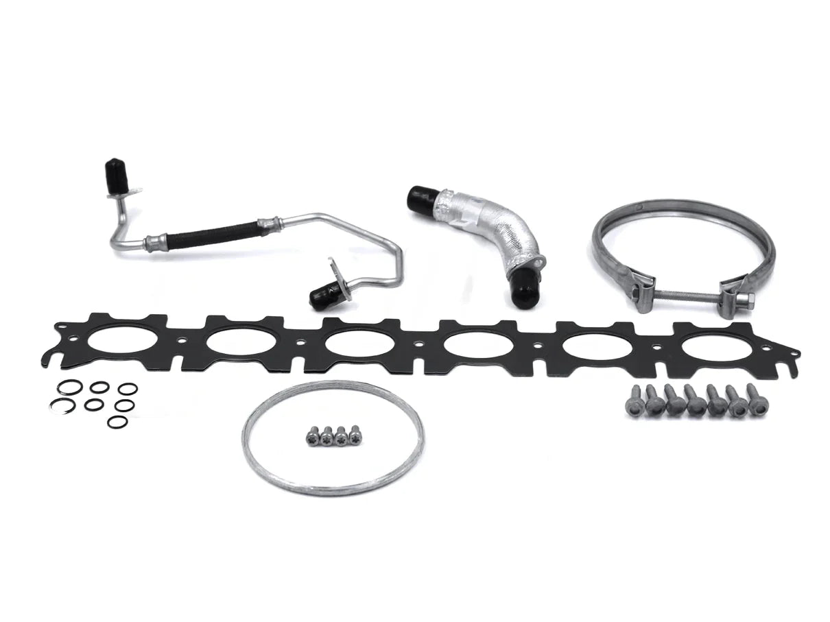 Genuine BMW B58 Turbocharger Installation Kit - OEM Fitting Hardware, Gaskets & Oil Feed/Return Lines for M140i M240i 340i 440i (F20 F21 F22 F23 F30 F31 F32 F33 F36)