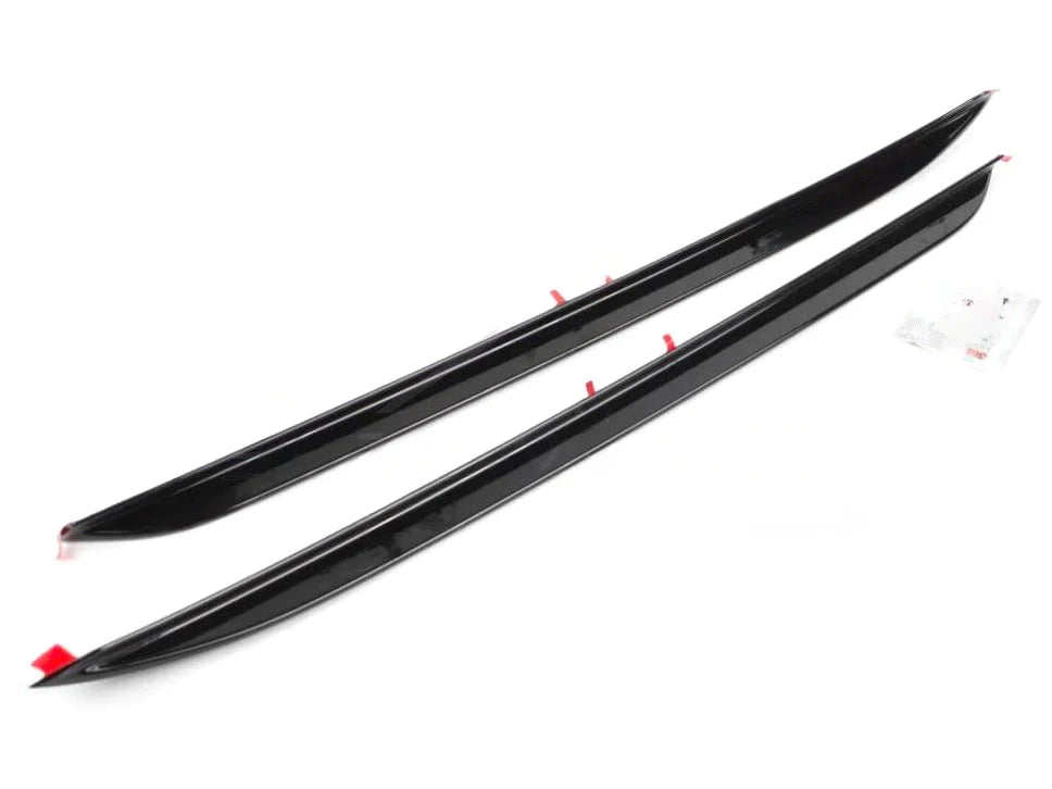 Genuine BMW X6 F16 & X6 M F86 Rear Bumper Aero Blades Fins Canards Winglets - High Gloss Black M Performance OEM Pair 2013-2019 | Part No