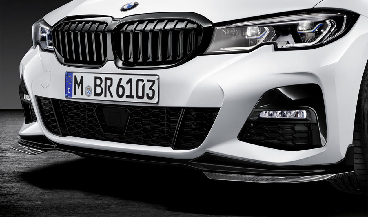 Genuine BMW 3 Series G20 Saloon/Sedan M Performance Gloss Piano Black Front Splitter