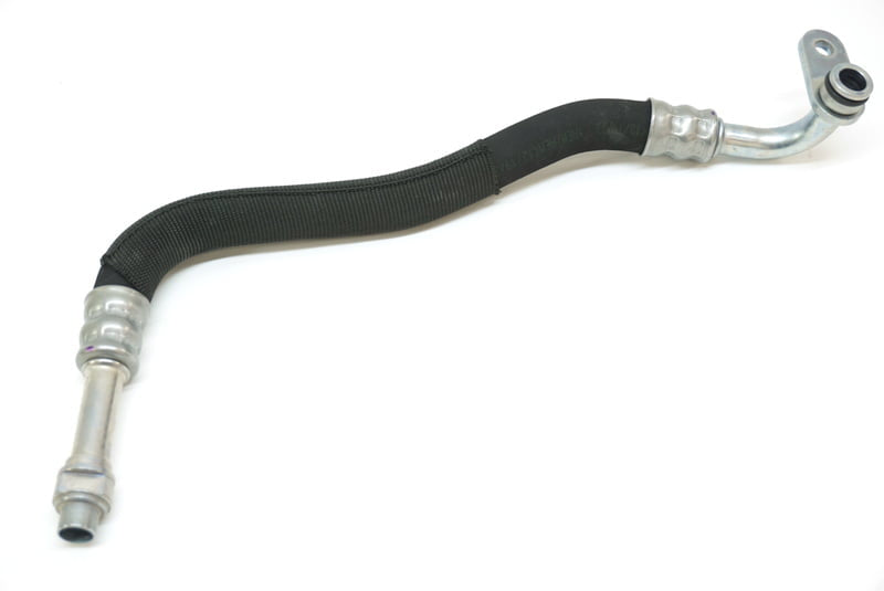 Genuine BMW E60 E61 LCI 5 Series Oil Cooler Hose/Line/Pipe for 535i 535xi N54 3.0 Twin Turbo (2006-2010) – Oil Heat Exchanger Feed/Supply Inlet, Oil Radiator Line – OEM 17227560979