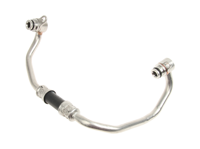Genuine BMW N54 Front Turbo Coolant/Water Feed Pipe Hardline (Bank 1 Cyl 1-3) - Turbocharger Coolant Supply Line OE 11537558899 (11 53 7 558 899) - Fits 135i 335i/335xi/335is 535i/535xi 740i Z4 35i/35is - E82 E88 E90 E91 E92 E93 E60 E61 F01 F02 E89