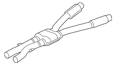 Genuine BMW E60 M5 Centre/Center Muffler OEM Exhaust Centre Silencer/Mid Section for S85 5.0 V10 (2003-2009) | Part 18107835960
