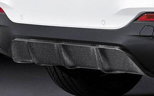 BMW X5 F15 & X6 F16 M Performance Carbon Fibre (Fiber) Rear Diffuser/Lower Valance - Genuine BMW OEM 51192357209 | Rear Bumper Insert/Apron/Skirt/Splitter | Fits X5 35i; X6 28i 30d 35i 35ix 40d 50i M50d