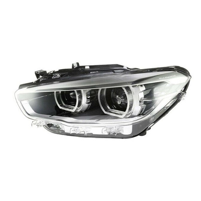 BMW 1 Series F20 F21 LCI Facelift LED Headlight Left LH Nearside NS UK Passenger Side Headlamp Assembly Replacement OEM Genuine 2014-2019 for 125d 125i M135i M140i RHD OE 63117414143
