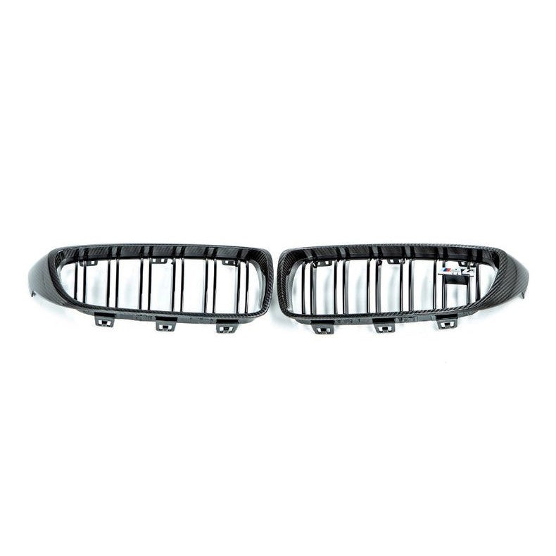 BMW M4 F82 F83 (F8X) M Performance Carbon Fibre Front Kidney Grilles Genuine BMW OEM Pair (Left & Right), Pre-LCI & LCI 20142020 51712456325 51712456326