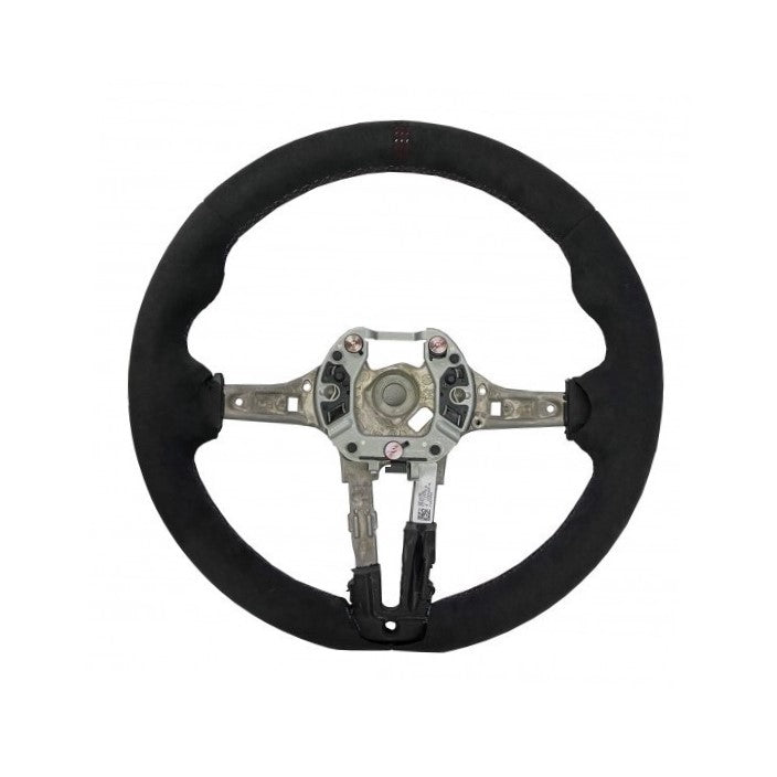 Genuine BMW M2 CS F87 Alcantara Steering Wheel Rim – M Performance OEM 2020+ LCI – Suede Sport Steering Wheel Upgrade, Direct Replacement – P/N 32308746879 – Rim Only (airbag/buttons not included)