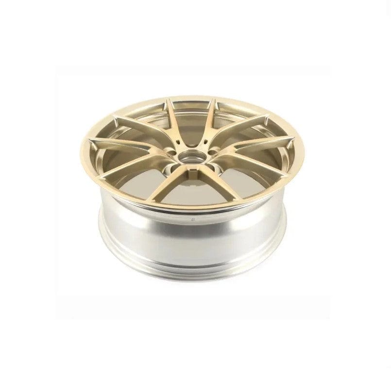 Genuine BMW F87 M2 CS 763M Y-Spoke Front Wheel 19x9J ET29 Frozen Gold - OEM Light Alloy Rim (Part 36108089338)