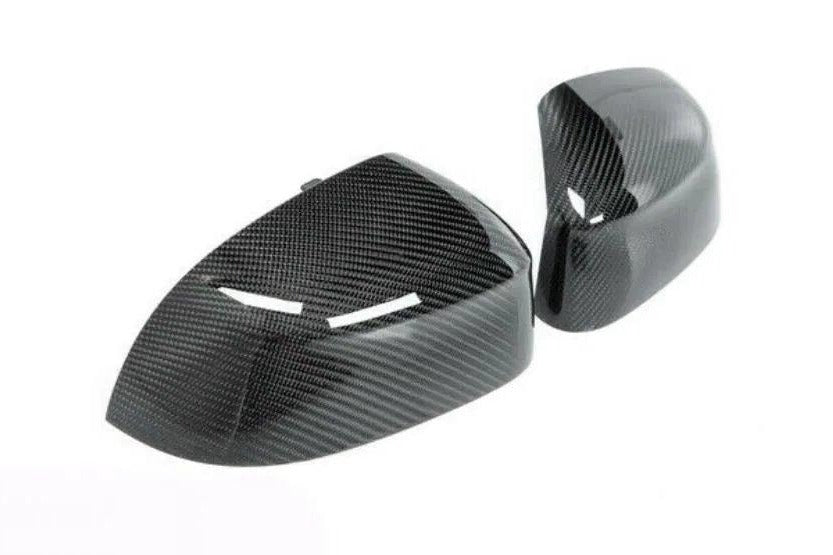 BMW X3 X4 X5 X6 X7 G01 G02 G05 G06 G07 Carbon Fiber/Fibre Mirror Caps Covers - Genuine OEM M Performance High Gloss - Side/Wing Door Mirror Shells Housings - Fits M40i M50i M40d M50d - Part 51162446964 51162446965