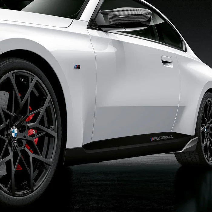 Genuine BMW G42 2 Series Coupe M Performance Carbon Fibre/Fiber Door Sills/Threshold Inserts - Scuff Plates Sill Covers Kick Plates - Pair (2021+) | OEM Interior Trim for 220d 220i 230i M240i xDrive | Part Nos 51195A270F2 51195A270F3